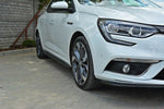 Maxton Parts - Seitenschweller Ansatz (Paar) passend für Renault Megane Hatchback Mk4 schwarz Hochglanz