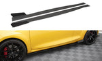 Maxton Parts - Seitenschweller Ansatz (Paar) passend für Renault Megane MK3 RS schwarz matt