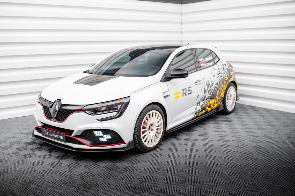 Maxton Parts - Seitenschweller Ansatz (Paar) passend für Renault Megane RS Mk4 schwarz matt