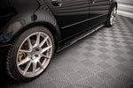 Maxton Parts - Seitenschweller Ansatz (Paar) passend für Seat Exeo schwarz Hochglanz