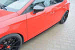 Maxton Parts - Seitenschweller Ansatz (Paar) passend für Seat Leon III CUPRA / FR schwarz matt