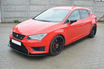 Maxton Parts - Seitenschweller Ansatz (Paar) passend für Seat Leon III CUPRA / FR schwarz matt