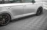 Maxton Parts - Seitenschweller Ansatz (Paar) passend für Skoda Fabia Mk3 schwarz Hochglanz