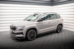 Maxton Parts - Seitenschweller Ansatz (Paar) passend für Skoda Karoq Sportline Mk1 schwarz Hochglanz
