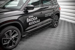 Maxton Parts - Seitenschweller Ansatz (Paar) passend für Skoda Kodiaq Mk1 FL schwarz Hochglanz