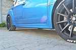 Maxton Parts - Seitenschweller Ansatz (Paar) passend für Subaru Impreza WRX STI Mk3 schwarz matt