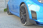 Maxton Parts - Seitenschweller Ansatz (Paar) passend für Subaru Impreza WRX STI Mk3 schwarz matt