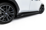 Maxton Parts - Seitenschweller Ansatz (Paar) passend für Subaru WRX STI Mk2 schwarz Hochglanz
