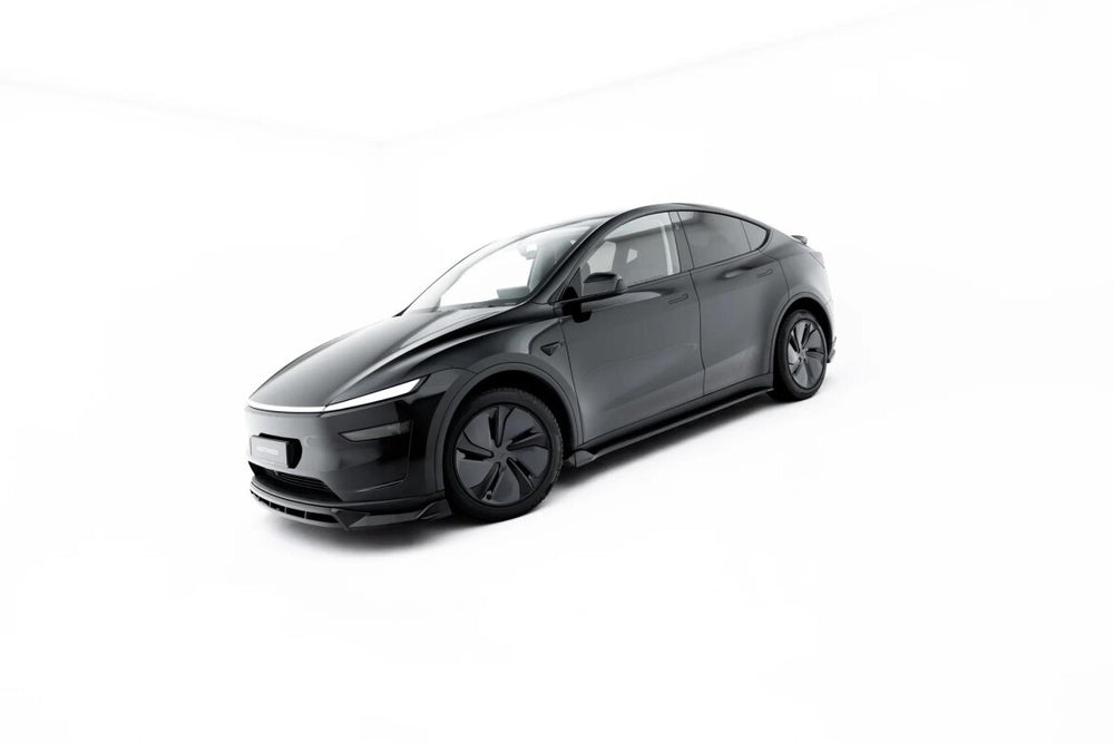Maxton Parts - Seitenschweller Ansatz (Paar) passend für Tesla Model Y Premium Mk1 Facelift schwarz Hochglanz