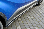 Maxton Parts - Seitenschweller Ansatz (Paar) passend für Toyota C-HR schwarz Hochglanz