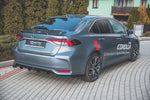 Maxton Parts - Seitenschweller Ansatz (Paar) passend für Toyota Corolla XII Limousine schwarz Hochglanz