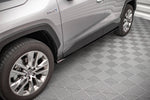 Maxton Parts - Seitenschweller Ansatz (Paar) passend für Toyota RAV4 Mk5 schwarz Hochglanz