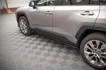 Maxton Parts - Seitenschweller Ansatz (Paar) passend für Toyota RAV4 Mk5 schwarz Hochglanz