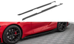 Maxton Parts - Seitenschweller Ansatz (Paar) passend für Toyota Supra Mk5 schwarz matt