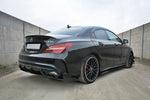 Maxton Parts - Seitenschweller Ansatz (Paar) passend für V.1 Mercedes CLA A45 AMG C117 FL schwarz matt