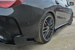 Maxton Parts - Seitenschweller Ansatz (Paar) passend für V.1 Mercedes CLA A45 AMG C117 FL schwarz matt