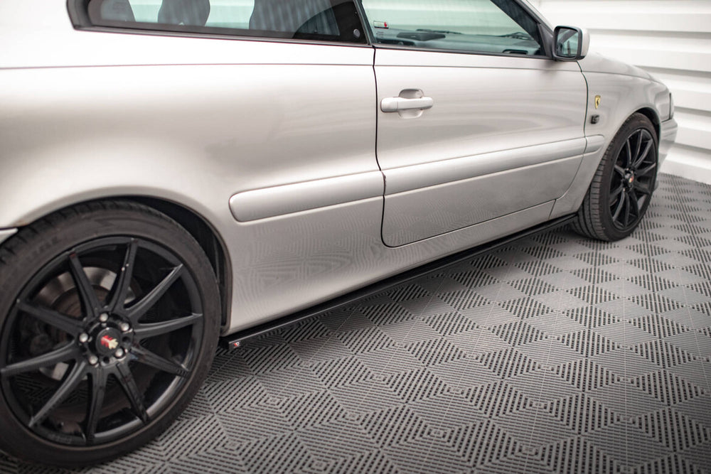 Maxton Parts - Seitenschweller Ansatz (Paar) passend für Volvo C70 Mk1 schwarz Hochglanz