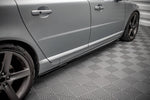 Maxton Parts - Seitenschweller Ansatz (Paar) passend für Volvo V70 Mk3 Carbon Look