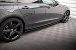 Maxton Parts - Seitenschweller Ansatz (Paar) passend für Volvo V90 / S90 R-Design Mk2 schwarz Hochglanz