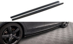Maxton Parts - Seitenschweller Ansatz (Paar) passend für Volvo V90 / S90 R-Design Mk2 schwarz Hochglanz