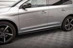 Maxton Parts - Seitenschweller Ansatz (Paar) passend für Volvo XC60 Mk1 FL schwarz Hochglanz