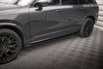 Maxton Parts - Seitenschweller Ansatz (Paar) passend für Volvo XC90 R-Design Mk2 FL schwarz Hochglanz