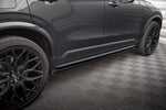 Maxton Parts - Seitenschweller Ansatz (Paar) passend für Volvo XC90 R-Design Mk2 FL schwarz Hochglanz