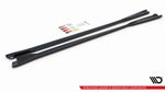 Maxton Parts - Seitenschweller Ansatz (Paar) passend für VW Arteon R/ R-Line Limousine / Shooting Brake Mk1 FL schwarz Hochglanz