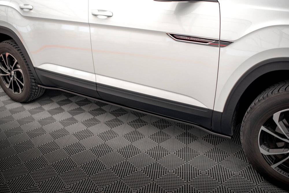 Maxton Parts - Seitenschweller Ansatz (Paar) passend für VW Atlas Cross Sport schwarz Hochglanz