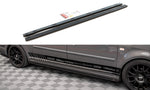 Maxton Parts - Seitenschweller Ansatz (Paar) passend für VW Caddy Long Mk3 FL schwarz Hochglanz