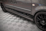 Maxton Parts - Seitenschweller Ansatz (Paar) passend für VW Caddy Long Mk3 FL schwarz Hochglanz