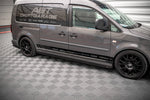Maxton Parts - Seitenschweller Ansatz (Paar) passend für VW Caddy Long Mk3 FL schwarz Hochglanz