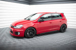 Maxton Parts - Seitenschweller Ansatz (Paar) passend für VW Golf 6 GTI/ GTD schwarz Hochglanz