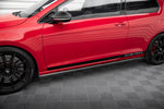 Maxton Parts - Seitenschweller Ansatz (Paar) passend für VW Golf 7 GTI CLUBSPORT schwarz matt