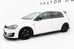 Maxton Parts - Seitenschweller Ansatz (Paar) passend für VW Golf 7 GTI schwarz matt