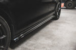 Maxton Parts - Seitenschweller Ansatz (Paar) passend für VW Golf 7 GTI TCR rot Hochglanz