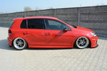 Maxton Parts - Seitenschweller Ansatz (Paar) passend für VW Golf GTI 35th / R20 Mk6 schwarz matt