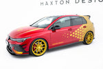 Maxton Parts - Seitenschweller Ansatz (Paar) passend für VW Golf GTI Clubsport Mk8 FL schwarz matt