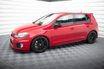 Maxton Parts - Seitenschweller Ansatz (Paar) passend für VW Golf GTI Mk6 schwarz matt