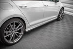 Maxton Parts - Seitenschweller Ansatz (Paar) passend für VW Golf R Mk7 schwarz matt
