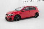 Maxton Parts - Seitenschweller Ansatz (Paar) passend für VW Golf R / R-Line Mk7 FL schwarz matt