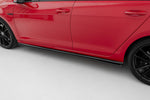 Maxton Parts - Seitenschweller Ansatz (Paar) passend für VW Golf R / R-Line Mk7 FL schwarz matt
