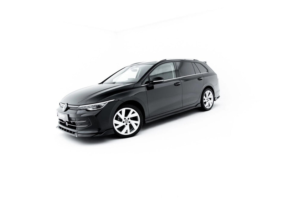 Maxton Parts - Seitenschweller Ansatz (Paar) passend für VW Golf Variant Mk8 Facelift schwarz Hochglanz