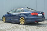 Maxton Parts - Seitenschweller Ansatz (Paar) passend für VW Jetta MK6 Limo vor FL schwarz Hochglanz
