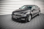 Maxton Parts - Seitenschweller Ansatz (Paar) passend für VW Passat B8 FL schwarz Hochglanz