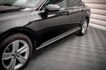Maxton Parts - Seitenschweller Ansatz (Paar) passend für VW Passat B8 FL schwarz Hochglanz