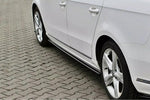 Maxton Parts - Seitenschweller Ansatz (Paar) passend für VW Passat R-Line B7 schwarz Hochglanz