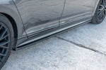 Maxton Parts - Seitenschweller Ansatz (Paar) passend für VW Passat R-Line B8 schwarz Hochglanz