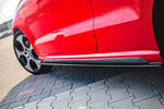 Maxton Parts - Seitenschweller Ansatz (Paar) passend für VW Polo GTI Mk5 schwarz Hochglanz