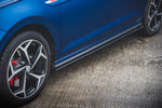 Maxton Parts - Seitenschweller Ansatz (Paar) passend für VW Polo GTI Mk6 schwarz matt